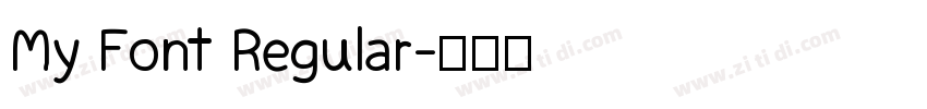 My Font Regular字体转换